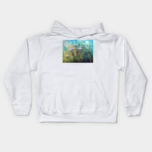 Wild flowers field Kids Hoodie